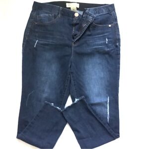 Democracy Deep Indigo Ankle Jeans- Size 14